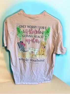 Simply Southern Cream Tee with Mint Turtle Graphic